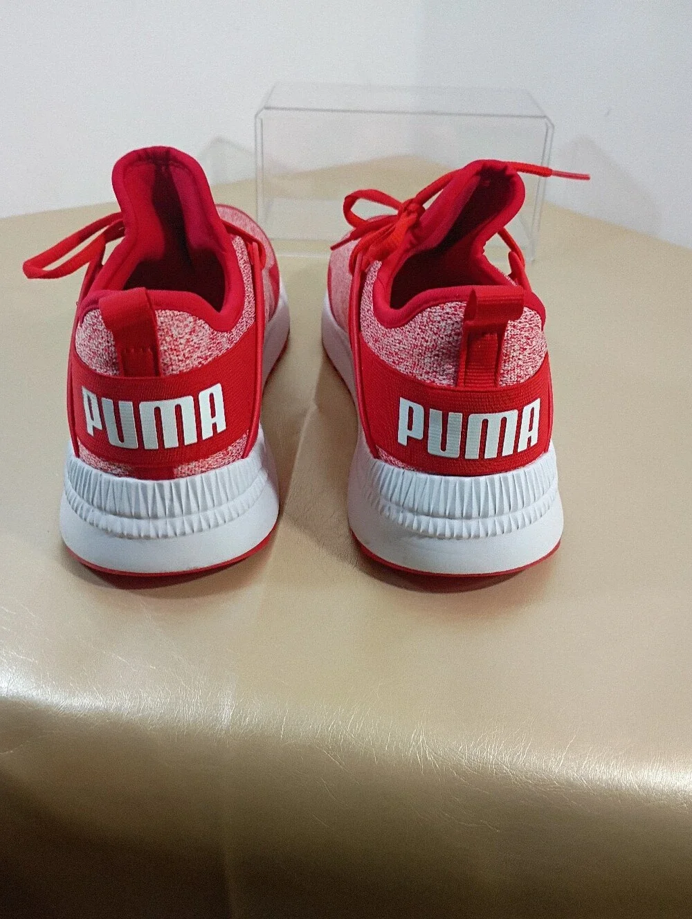PUMA Men's SZ 10 Pacer Next Cage Red . Condition is Pre-owned - Good.
